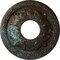 Ekena Millwork Leaf Ceiling Medallion (Canopies up to 4 3/4"), 11 3/8"OD x 3 5/8"ID x 1 1/8"P, Bronze Blue Patina CM11LFBBS - alternate 1